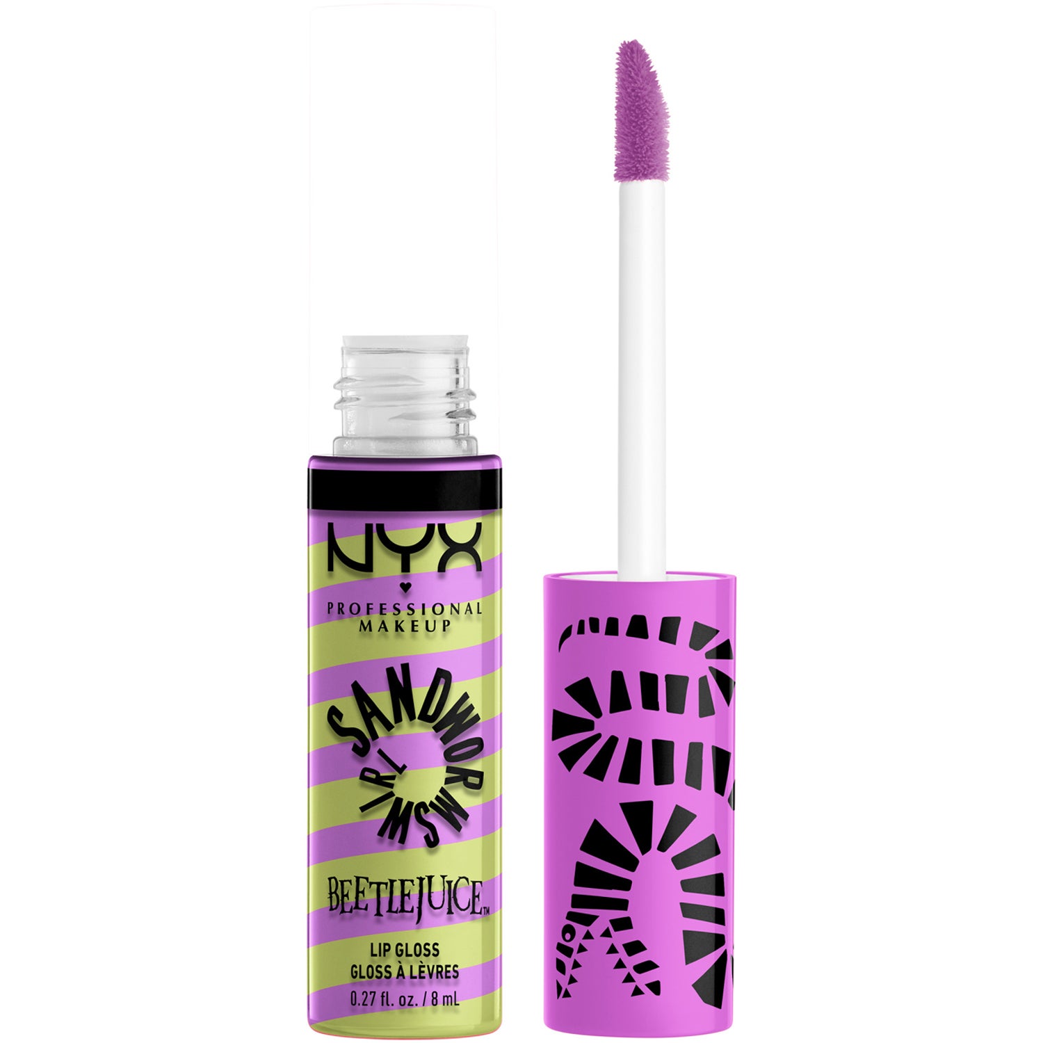 NYX Professional Makeup Beetlejuice Sandworm Swirl Butter Gloss 02 Purple Lipgloss - 1 pcs