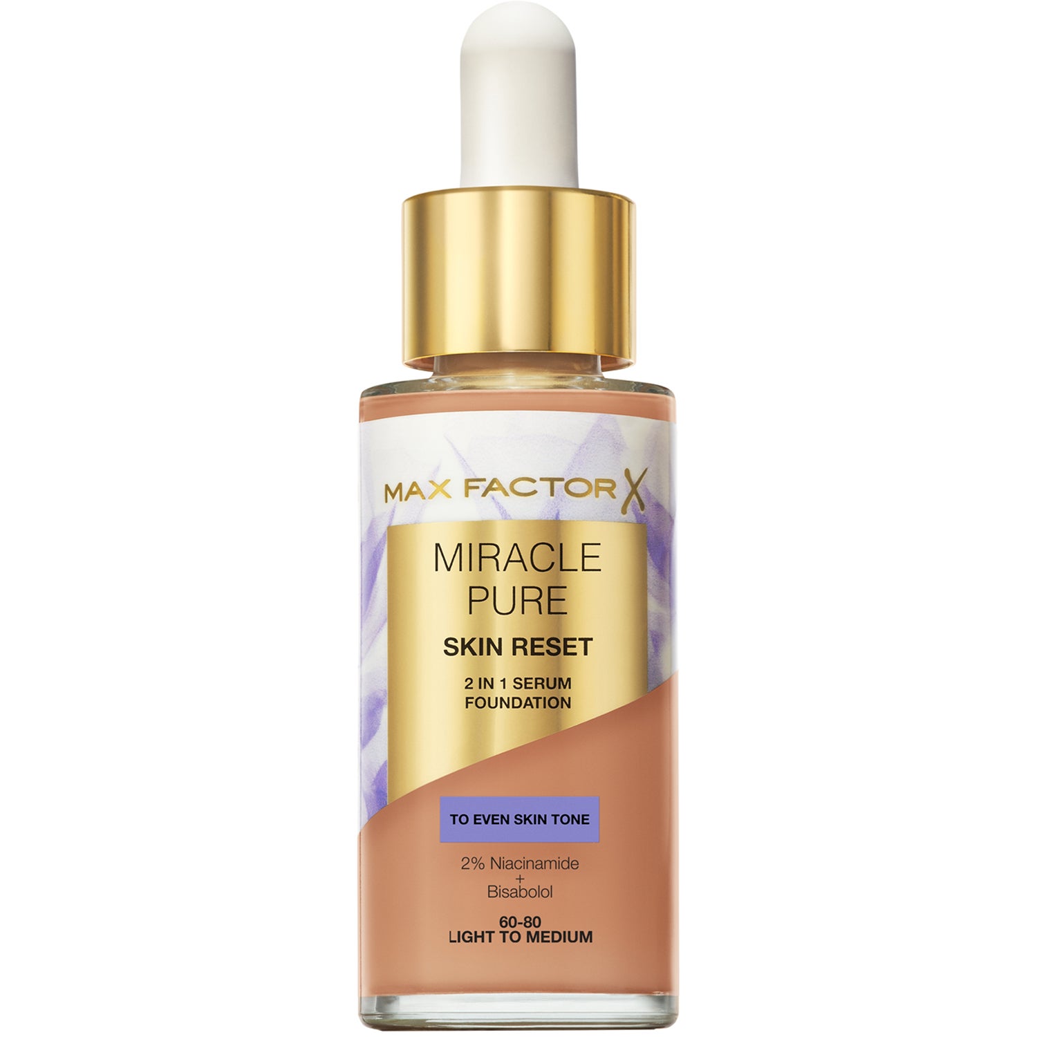 Max Factor Miracle Pure 2In1 Skin Reset Serum Foundation 04 Light to medium - 30 ml