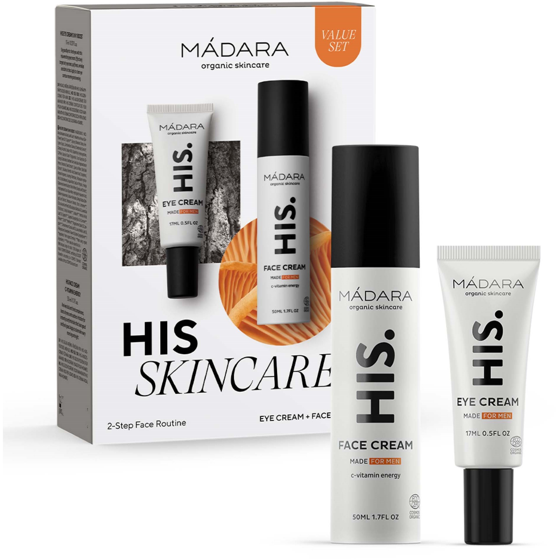 Mádara HIS Skincare 2-Step Face Routine Set