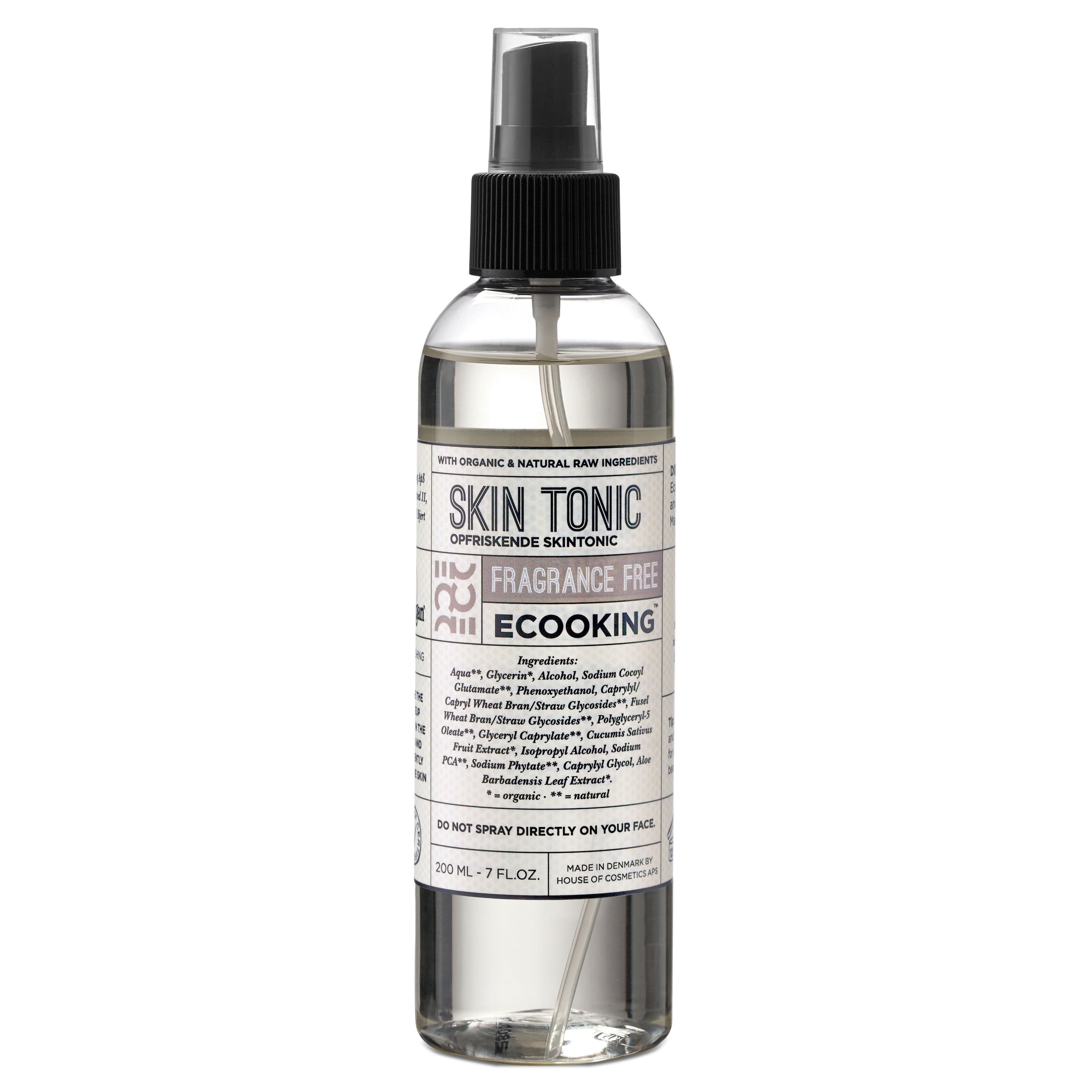 Ecooking Skincare Skin Tonic Fragrance Free 200 ml