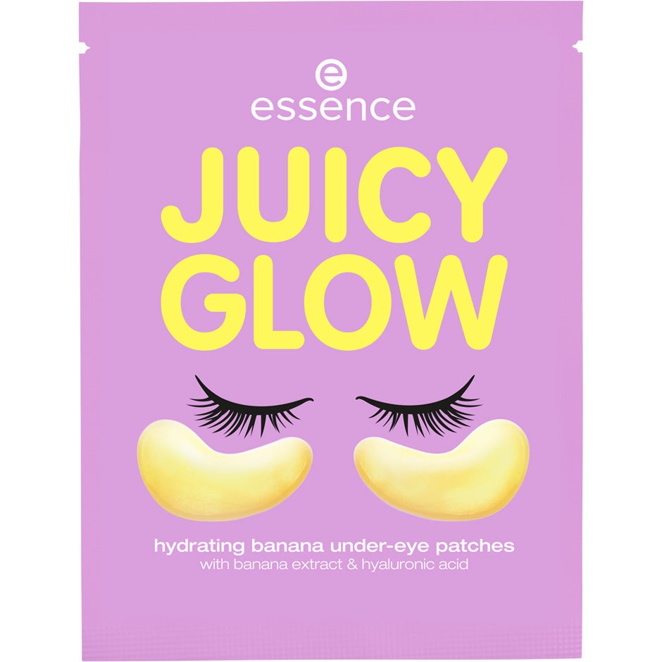 essence JUICY GLOW Hydrating Banana Under-Eye Patches Banana Beam