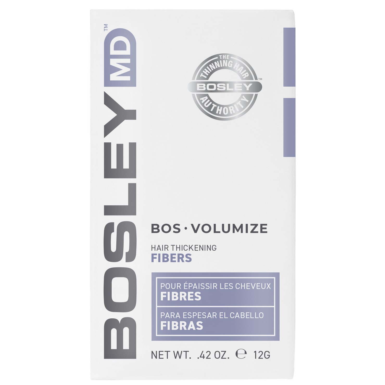 Bosley Hair Thickening Fibers - Medium Brown 12 ml