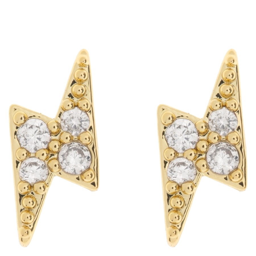 Timi of Sweden Joey Crystal Lightning Stud Earrings