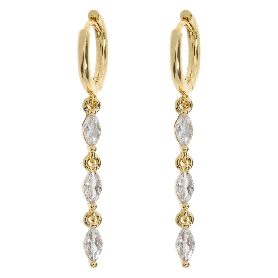 Timi of Sweden Carina Crystal Party Hoop Earrings