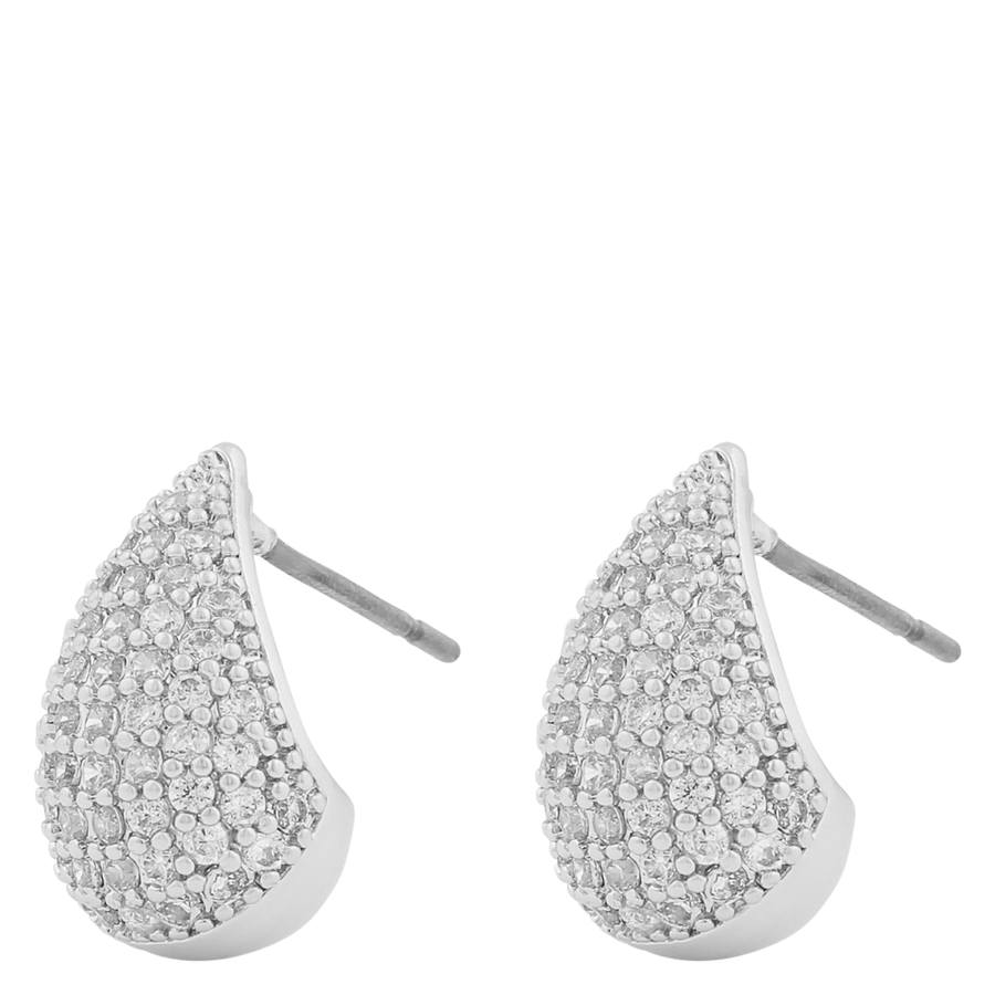 Snö of Sweden Naomi Drop Earring Silver/Clear