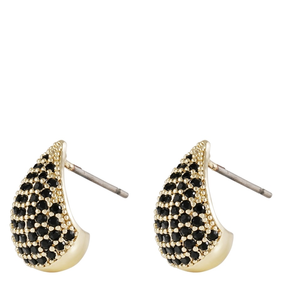 Snö of Sweden Naomi Drop Earring Gold/Black