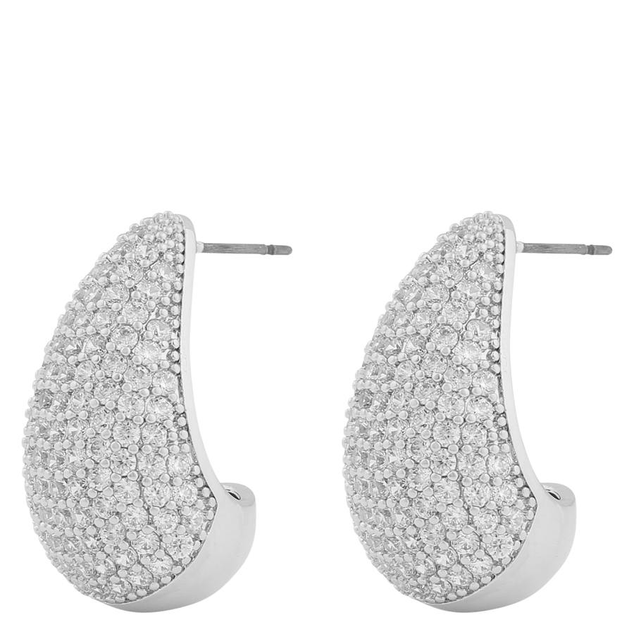 Snö of Sweden Naomi Big Drop Earring Silver/Clear