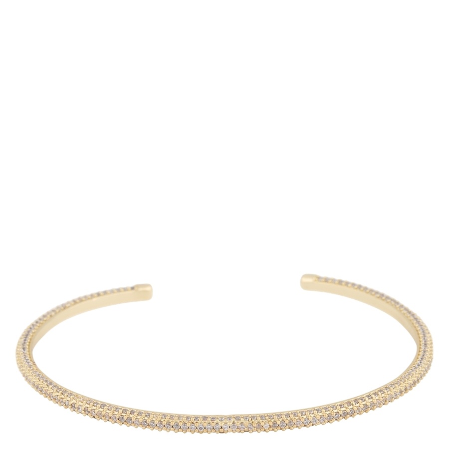 Snö of Sweden Naomi Small Stone Cuff Bracelet Gold/Clear