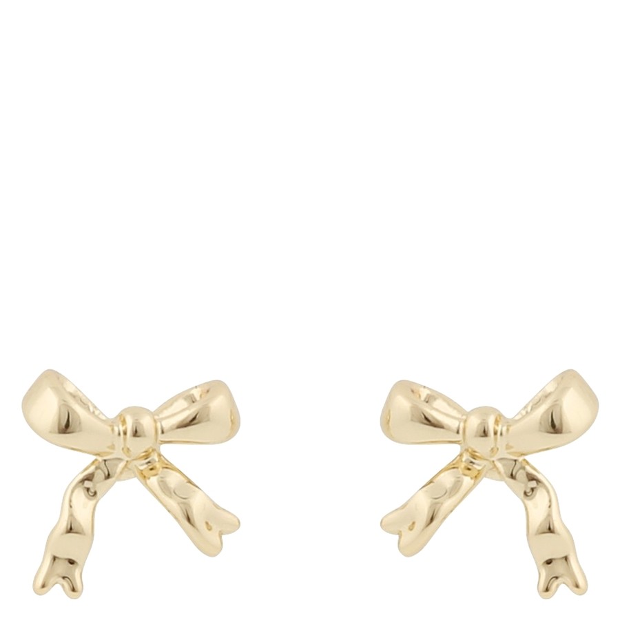 Snö of Sweden Stina Bow Mini Earring Plain Gold