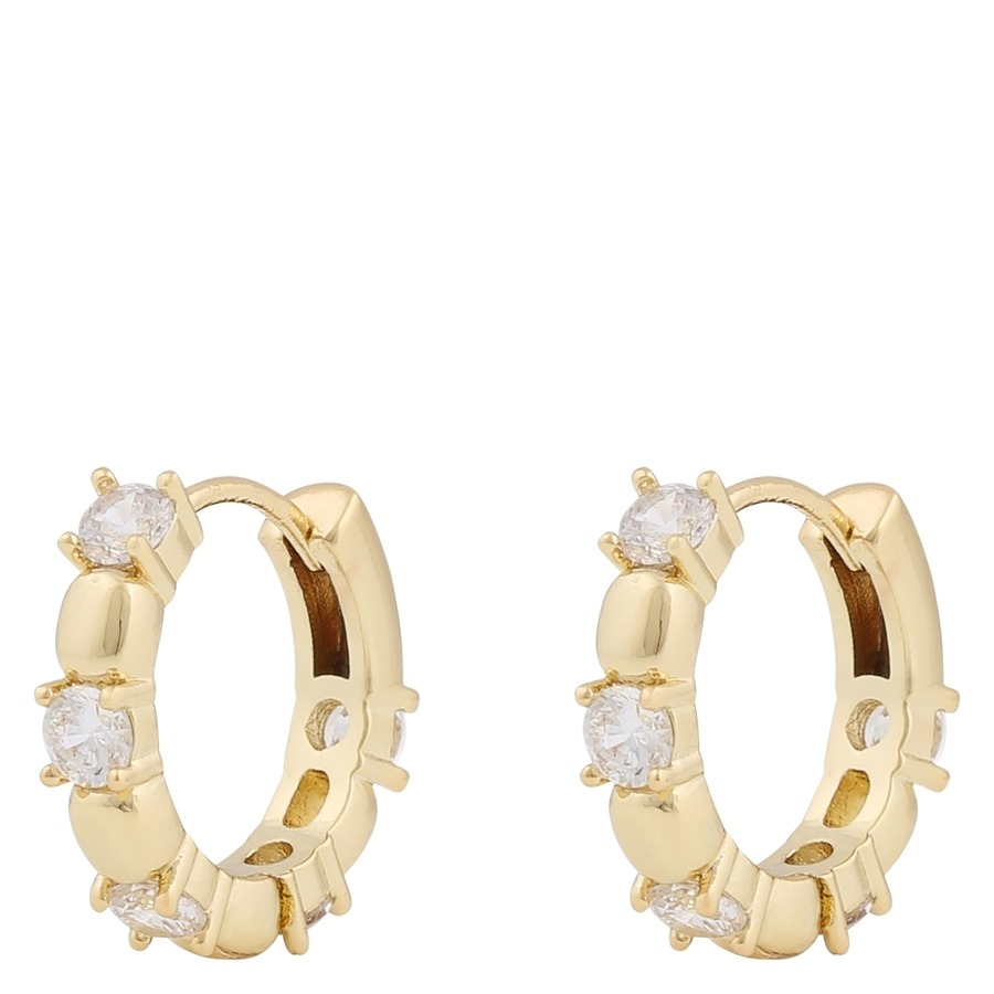 Snö of Sweden Billie Ring Earring Gold/Clear