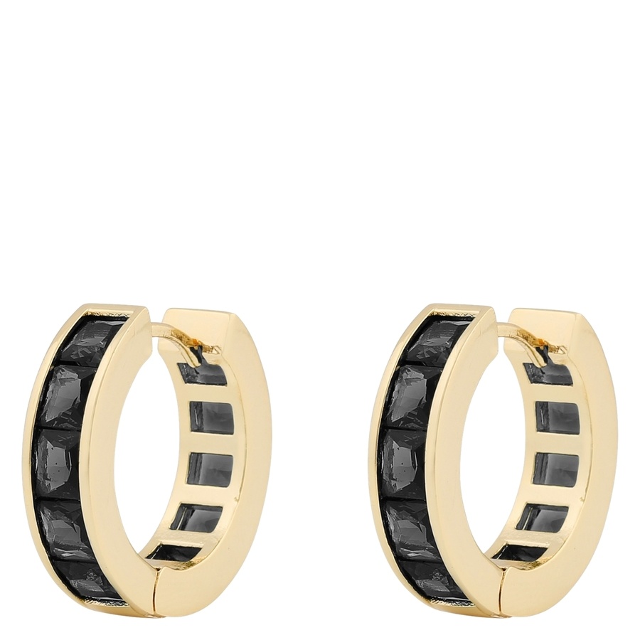 Snö of Sweden Tina Stone Ring Earring Gold/Black