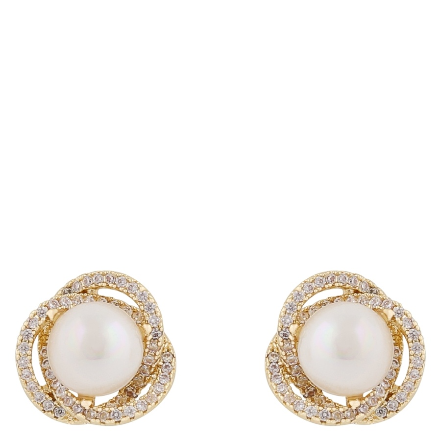 Snö of Sweden Mayfair Pearl Earring Guld/White