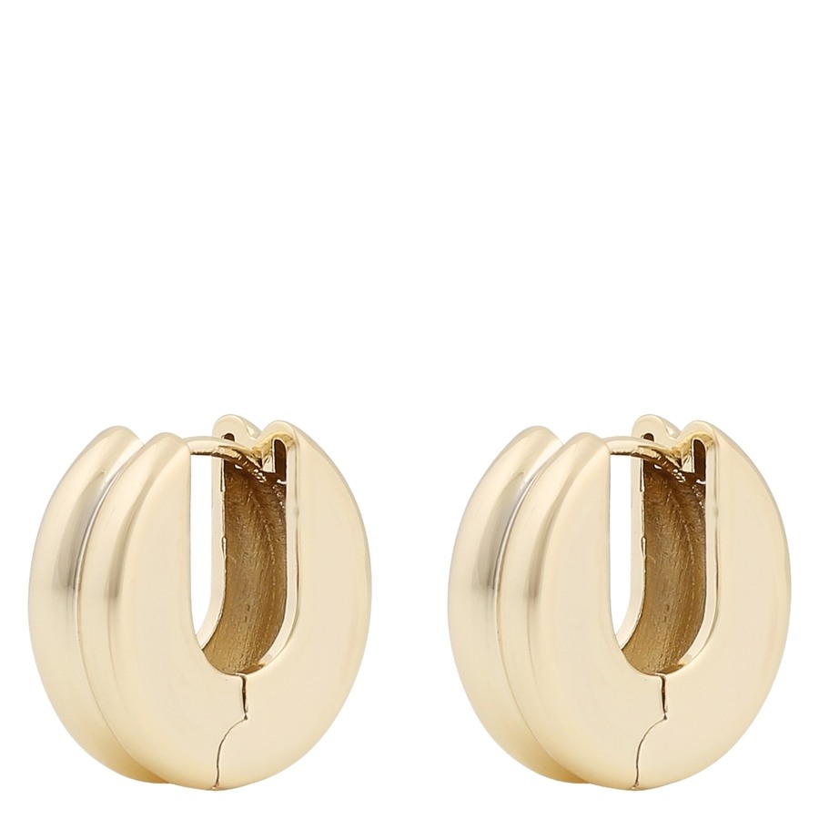 Snö of Sweden Soap Round Earring Plain Gold