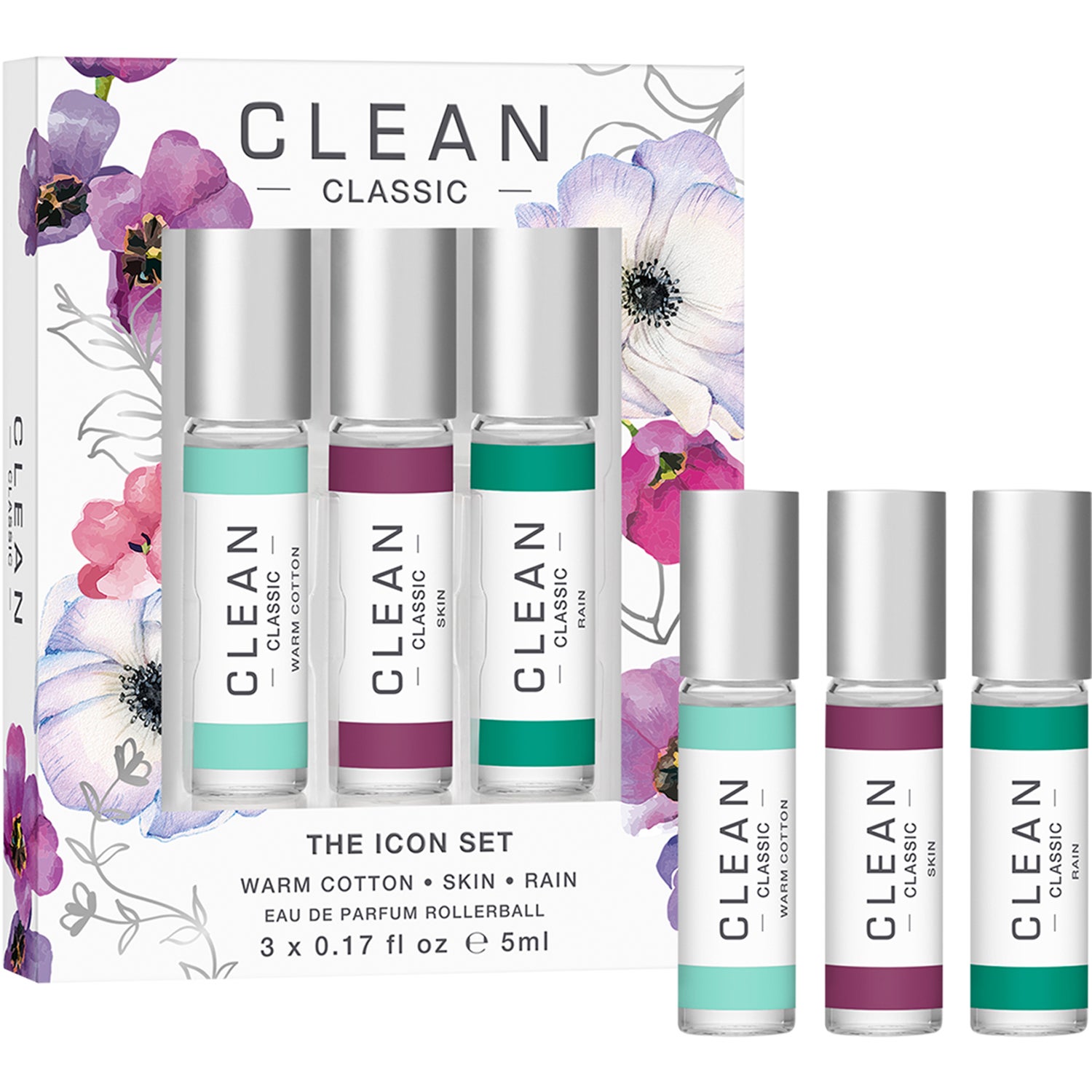 Clean Gift Set Classic Layering Rollerball 3 x 5 ml Gift box