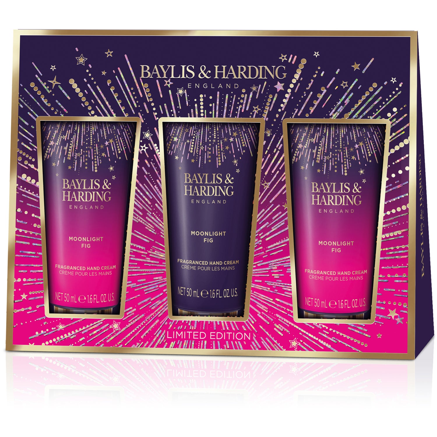 Baylis & Harding Moonlight Fig Hand Cream Trio Gift Set 150 ml