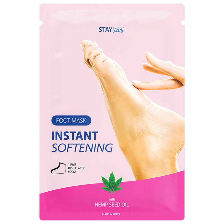 Stay Well Instant Softening Foot Mask Hemp Seed 1pcs