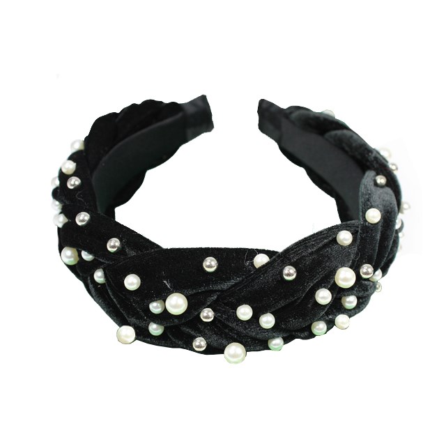 By Lyko Diadem Braid Pearl Black