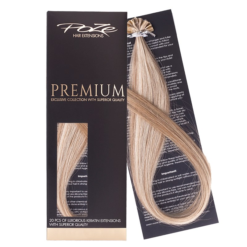 Poze Hairextensions Poze Keratin Premium Extensions 8A/10NV Ash Mix 20