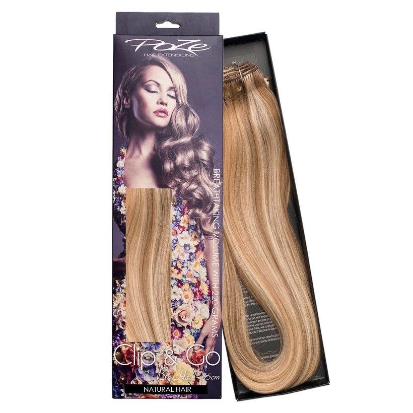 Poze Hairextensions Poze Clip & Go Löshår Miss Volume 55cm 7st 8A/10NV