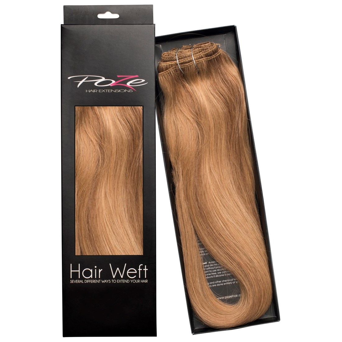 Poze Hairextensions Poze Hårträns Äkta P10B/8B Brown Ashblonde Mix 50c