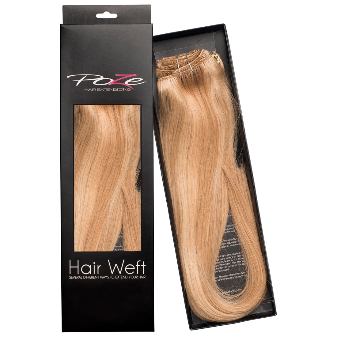 Poze Hairextensions Poze Hårträns Äkta P10B/11N Glam Blonde 50cm