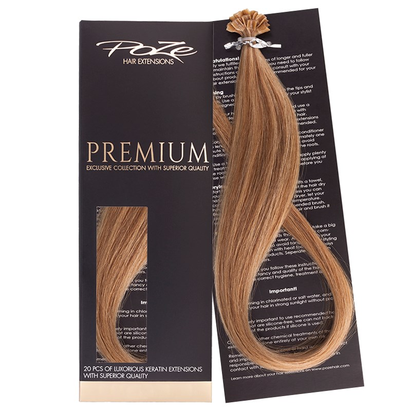 Poze Hairextensions Poze Keratin Premium Extensions P10B/8B Brown Ash