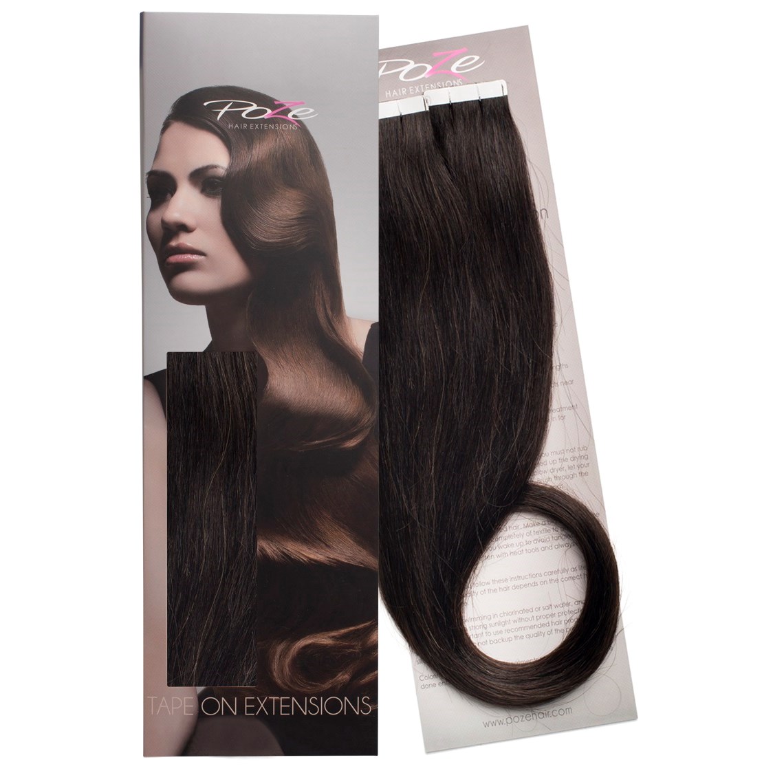 Poze Hairextensions Poze Tape On Extensions 1B 4 cm/bit 50 cm Midnight