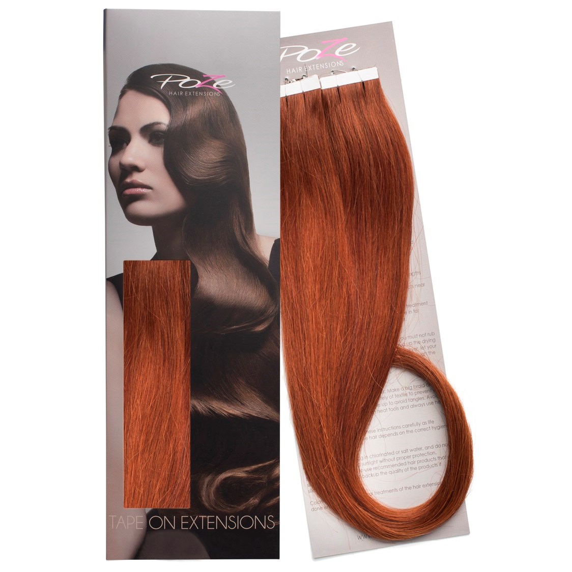 Poze Hairextensions Poze Tape On Extensions 7K 4 cm/bit 50 cm Copper F