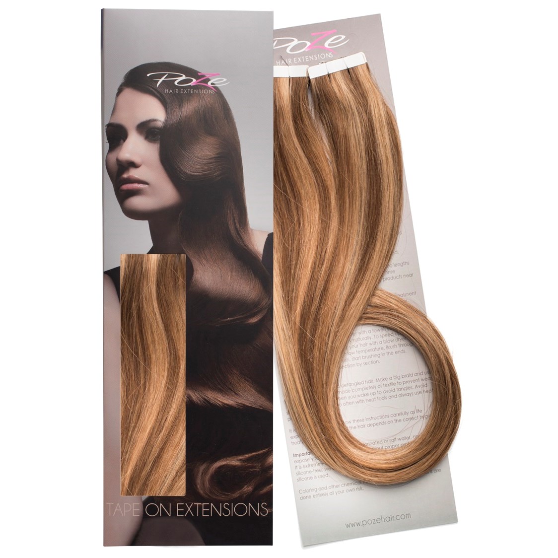 Poze Hairextensions Poze Tape On Extensions 10B/7BN Mix 4 cm/bit 50cm