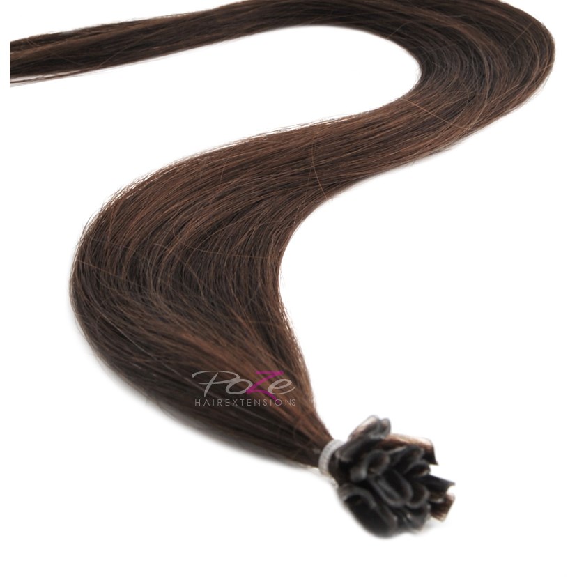 Poze Hairextensions Poze Keratin Standard 40cm 2B Dark Espresso Brown