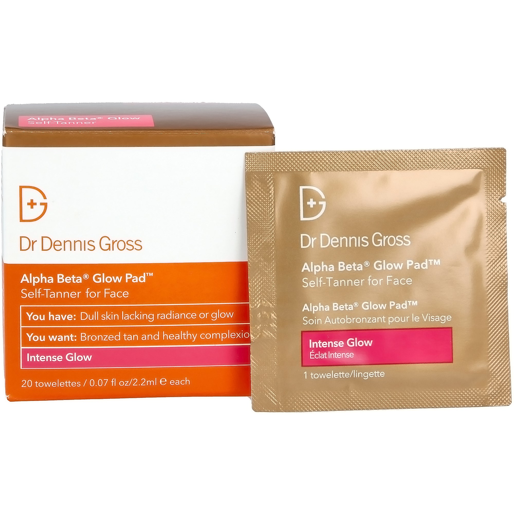 Dr Dennis Gross Alpha Beta® Glow Pad Intense Glow 20 st