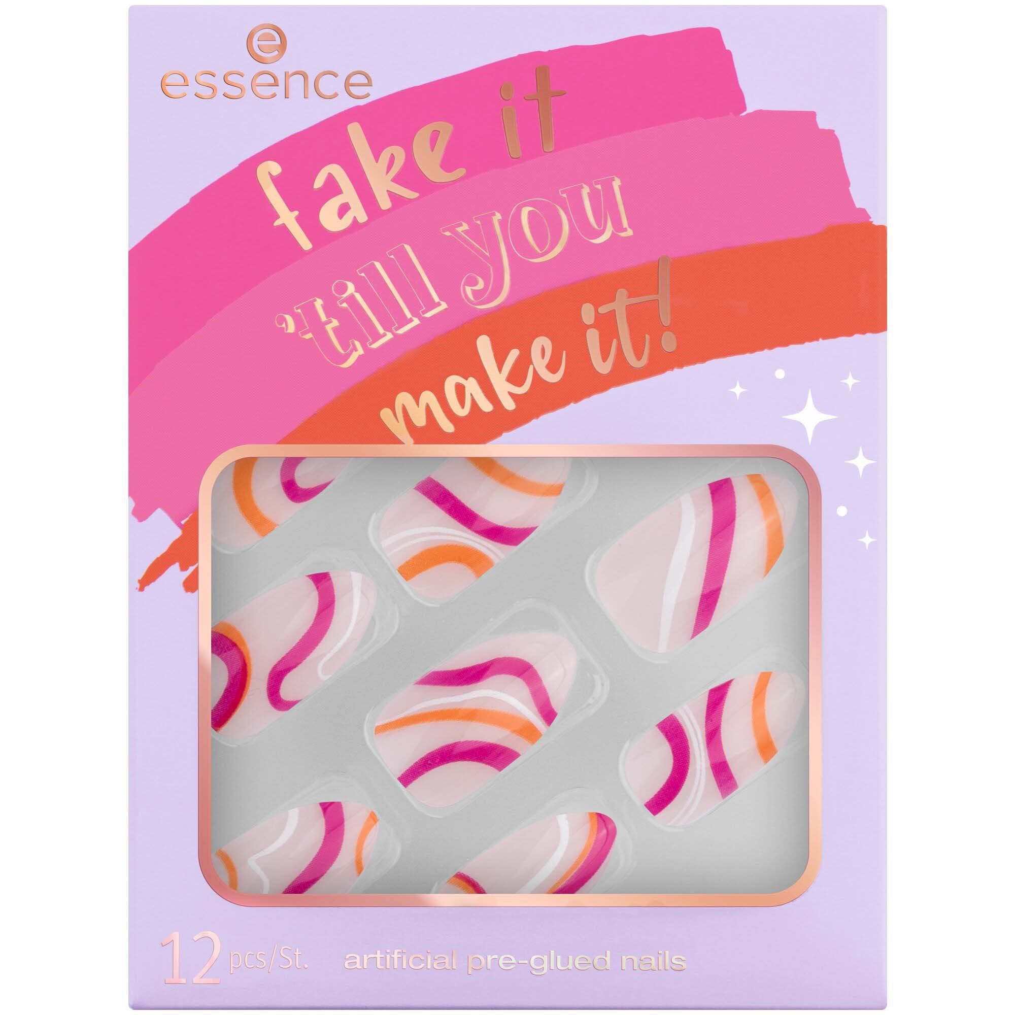 essence Fake It 'Till You Make It! Artificial Pre-Glued Nails 03 Get Y