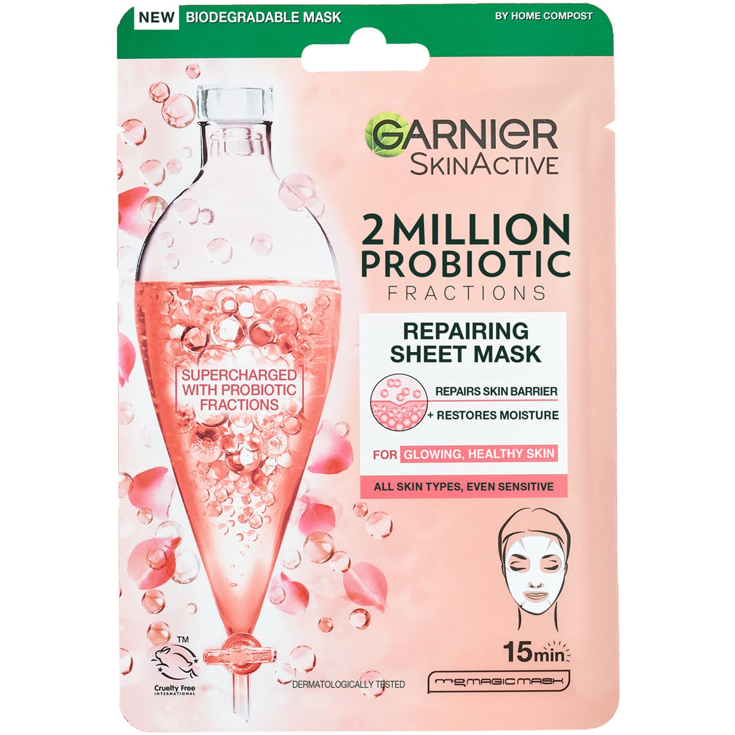 Garnier SkinActive 2 Million Probiotics Fractions Repairing Sheet Mask - 22 g