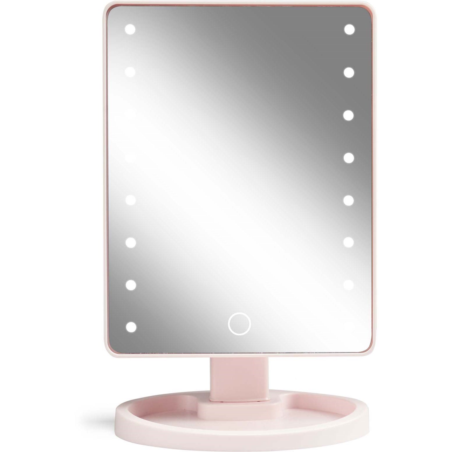 Gillian Jones Hollywood Mirror With Touch, Led Light And USB Pink