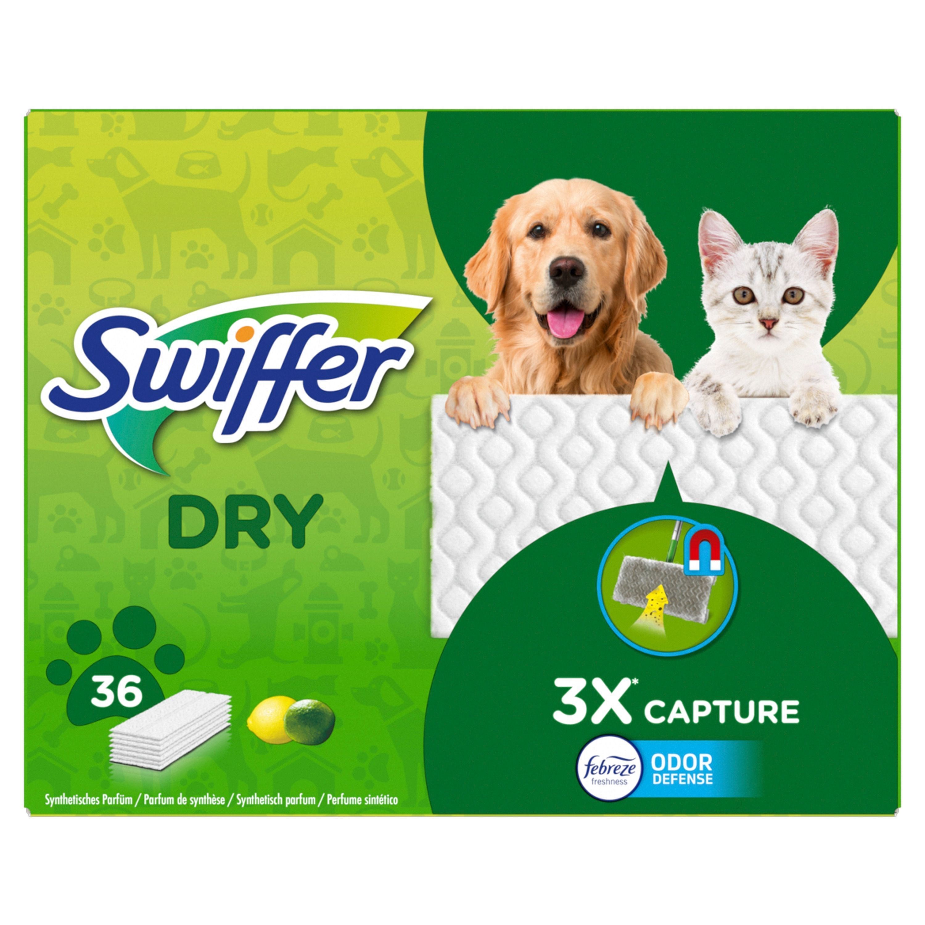 Swiffer Sweeper Dry Floor Pads Refills For Pets Traps & Locks Dust 72