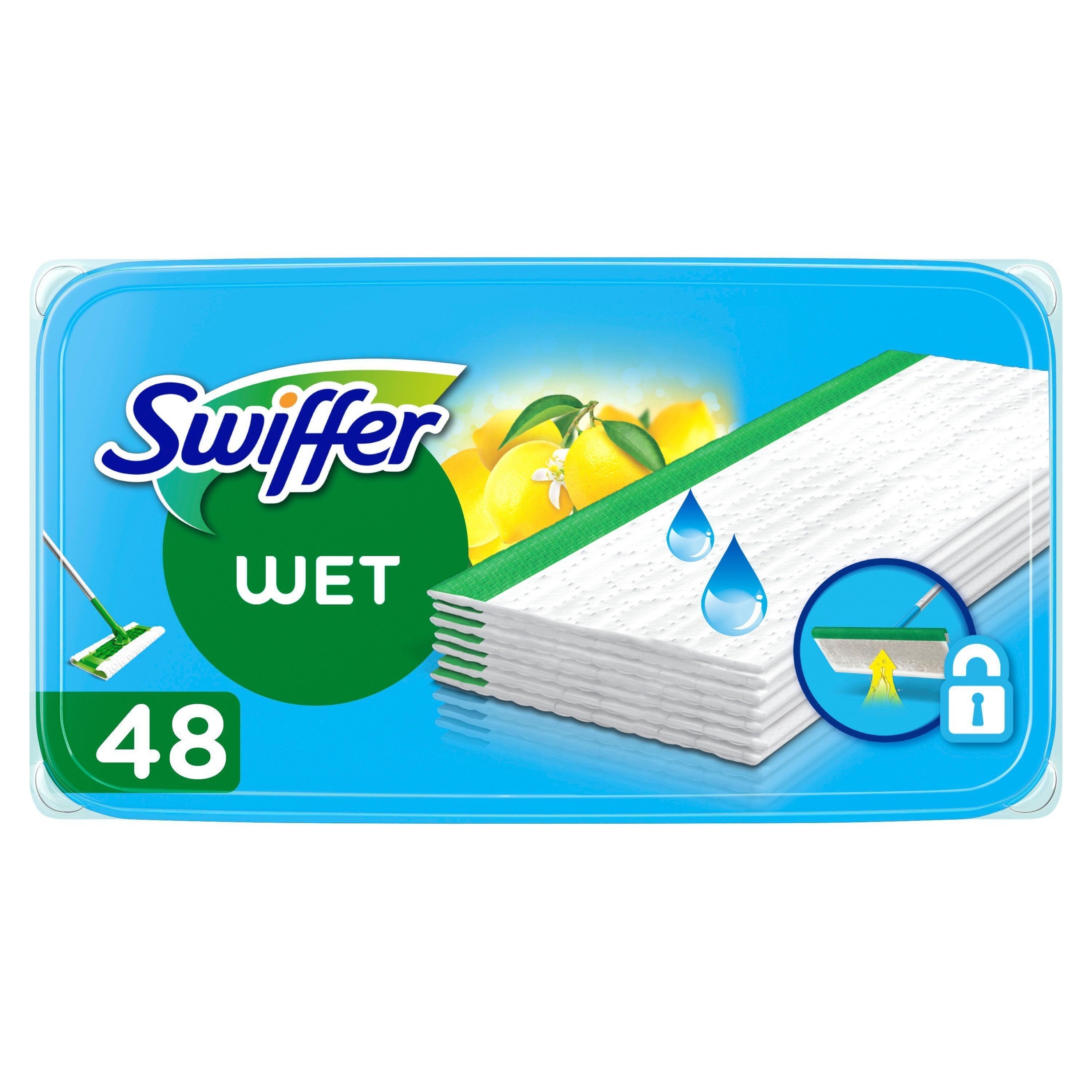 Swiffer Sweeper Floor Wet Wipes With Lemon Scent 48 st