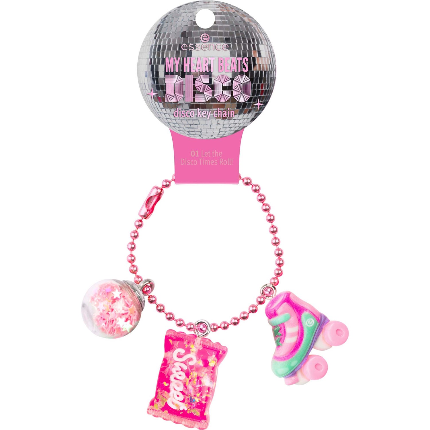 essence MY HEART BEATS DISCO Disco Key Chain 1 pcs