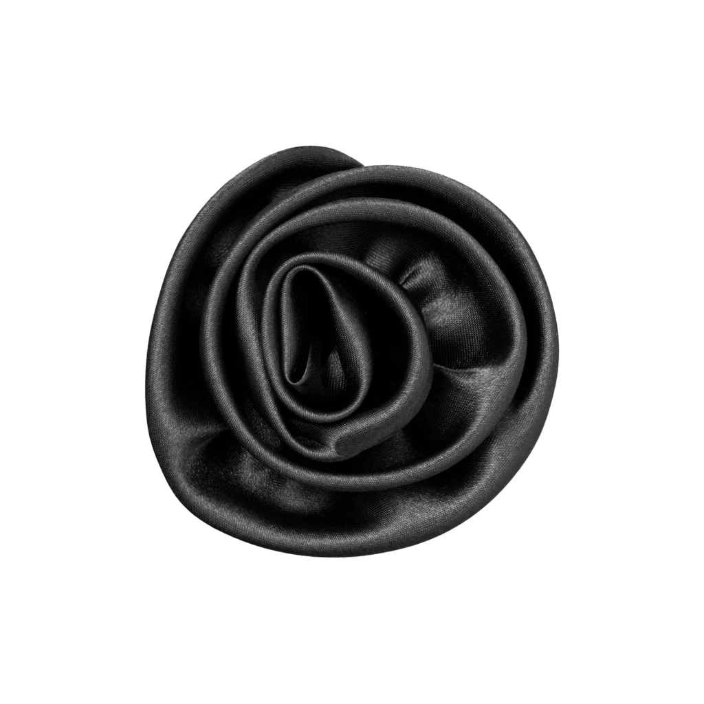 Flower Clip and Pin Black