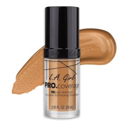 L.A. Girl Pro Coverage HD Illuminating Liquid  Foundation Nude Beige 28ml