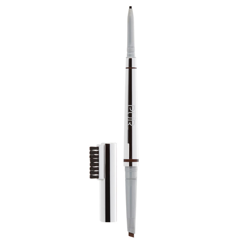 PÜR Arch Nemesis 4-in-1 Dual Ended Brow Pencil Medium Dark