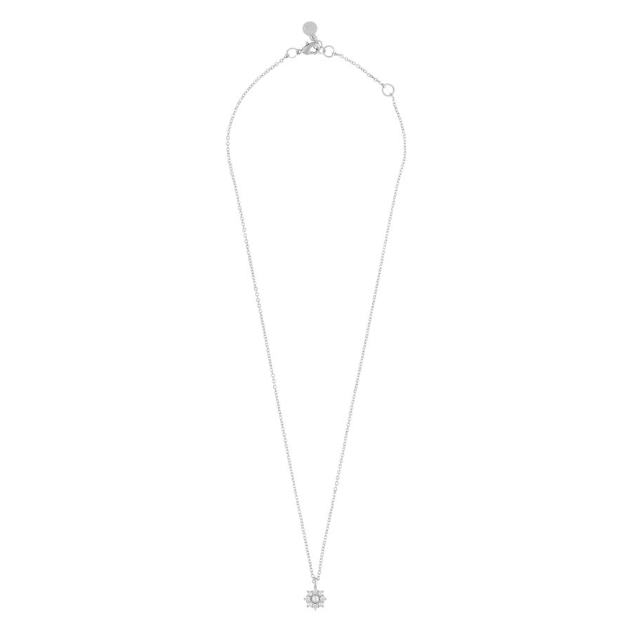 Snö of Sweden Lucy Pendant Halsband Silver White 45 cm