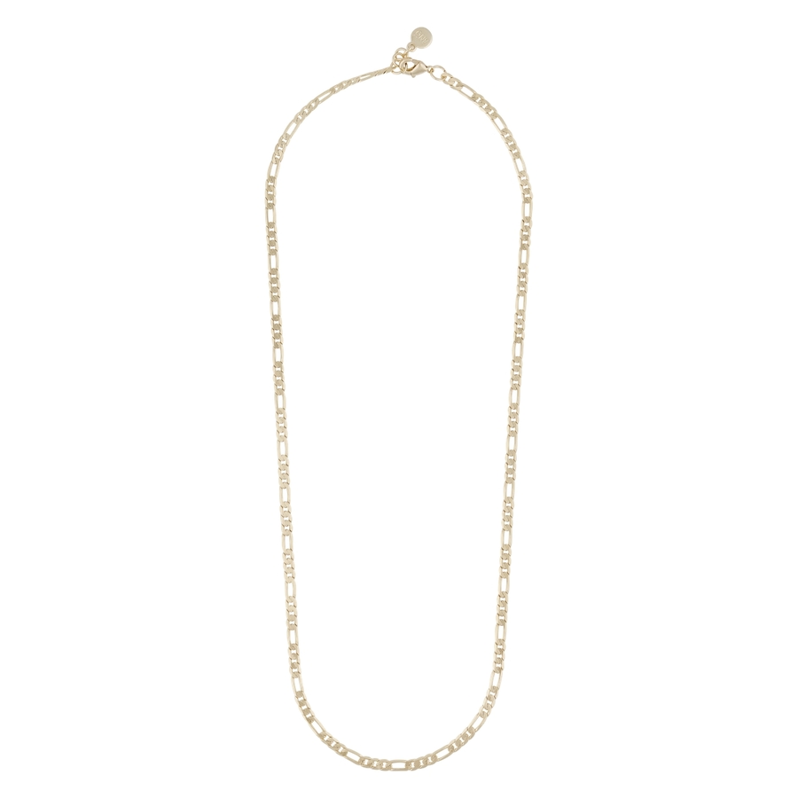 Snö of Sweden Row Small Chain Necklace Plain Gold 45 cm