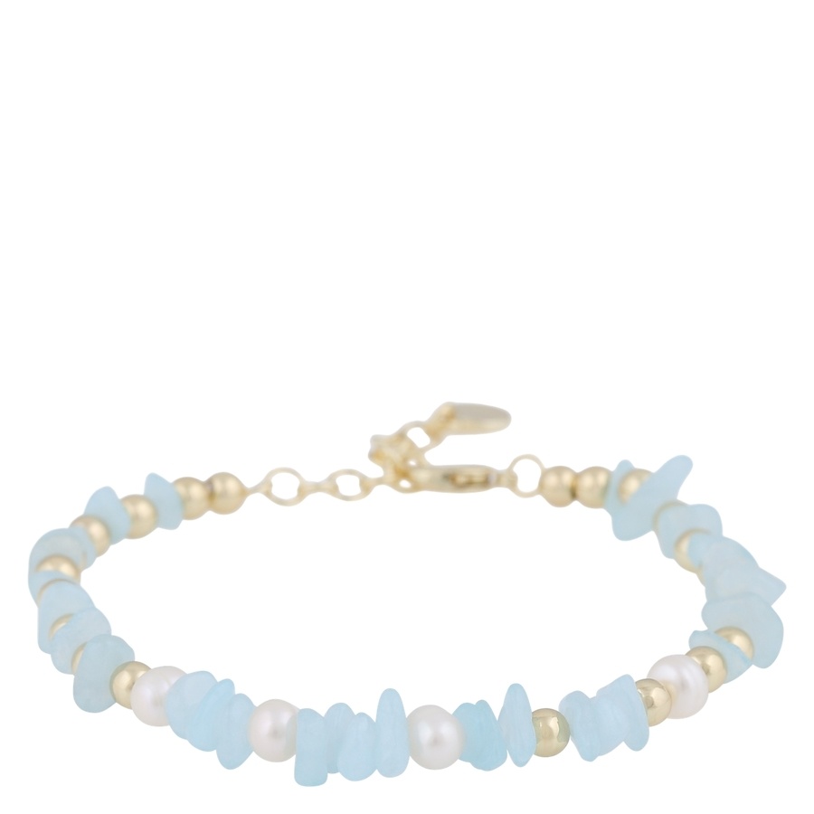 Snö of Sweden Hilma Small Bracelet Gold Light Blue Onesize