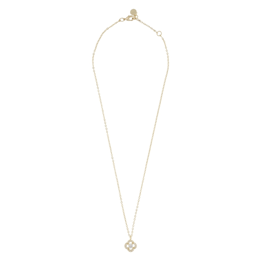 Snö of Sweden Sally Pendant Necklace Gold Clear 42 cm