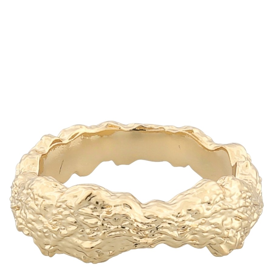 SNÖ Of Sweden Rio Irregular Ring Plain Gold S