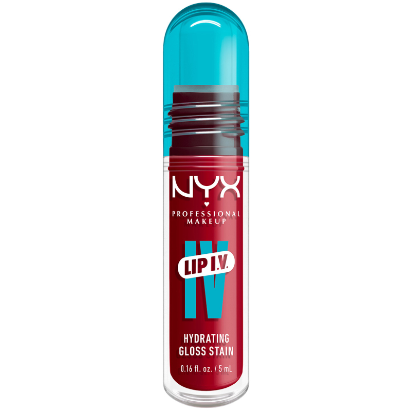 NYX Professional Makeup Lip I.V. Hydrating Gloss Stain 11 Redy-Y.Set. Wet! (5 ml)