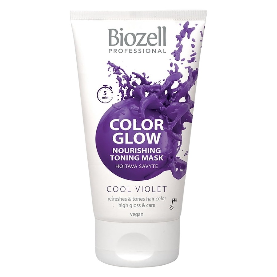 Biozell Color Glow Nourishing Toning Mask Cool Violet 150 ml