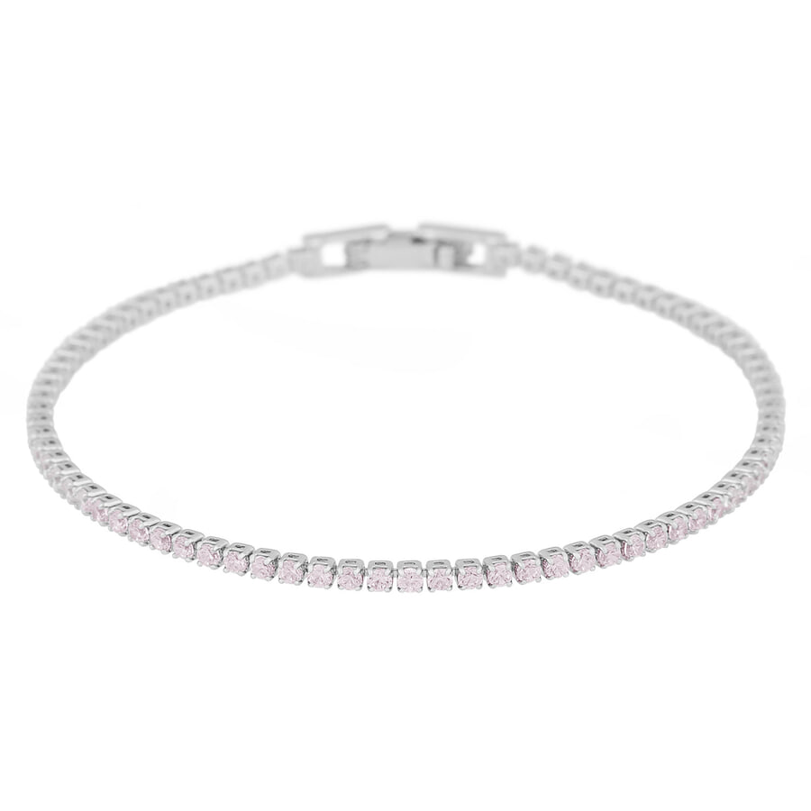 Snö of Sweden Sally Stone Bracelet Silver Light Pink Onesize