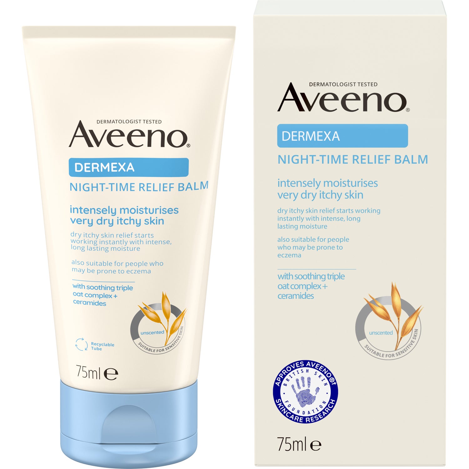 Aveeno Dermexa Night-Time Relief Balm 75 ml