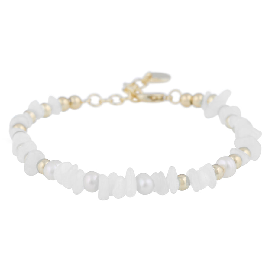 Snö of Sweden Hilma Small Bracelet Gold White Onesize